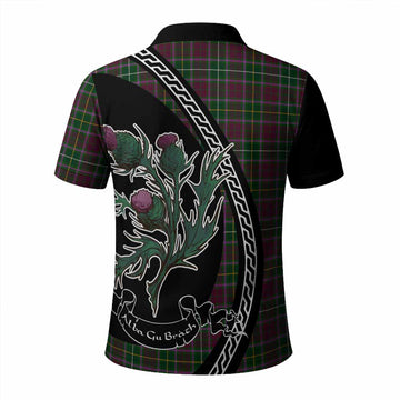 Crosbie Family Crest Tartan Polo Shirt Alba Thistle Inspired - Tartan Vibes Clothing