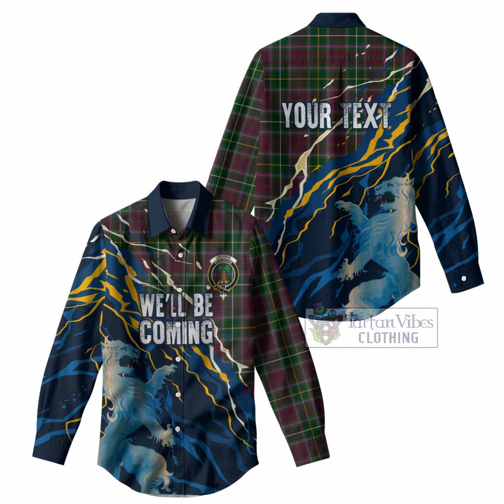 Crosbie Scotland Tartan Women Casual Shirt WC2026 Football - We'll Be Coming