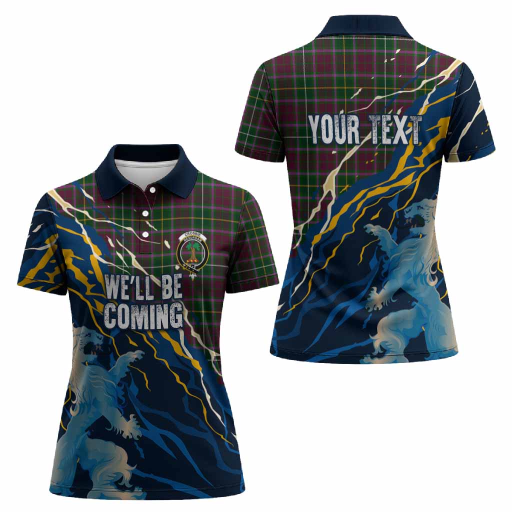 Crosbie Scotland Tartan Women Polo Shirt WC2026 Football - We'll Be Coming