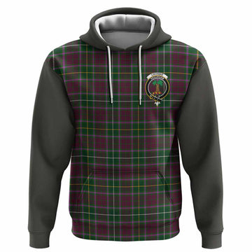 Crosbie Tartan Accent Hoodie with Family Crest