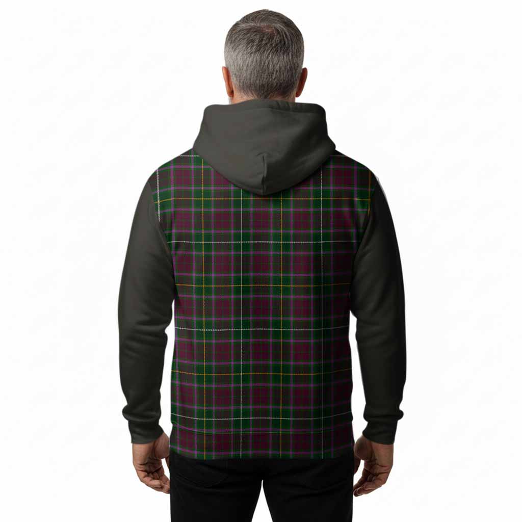 Crosbie Tartan Accent Hoodie with Family Crest