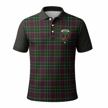 Crosbie Tartan Accent Polo Shirt with Family Crest