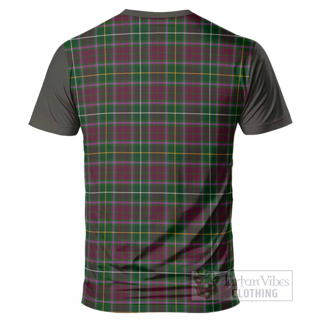 Crosbie Tartan Accent T-Shirt with Family Crest