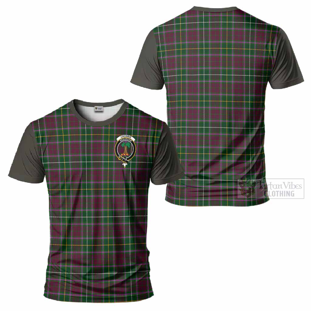 Crosbie Tartan Accent T-Shirt with Family Crest