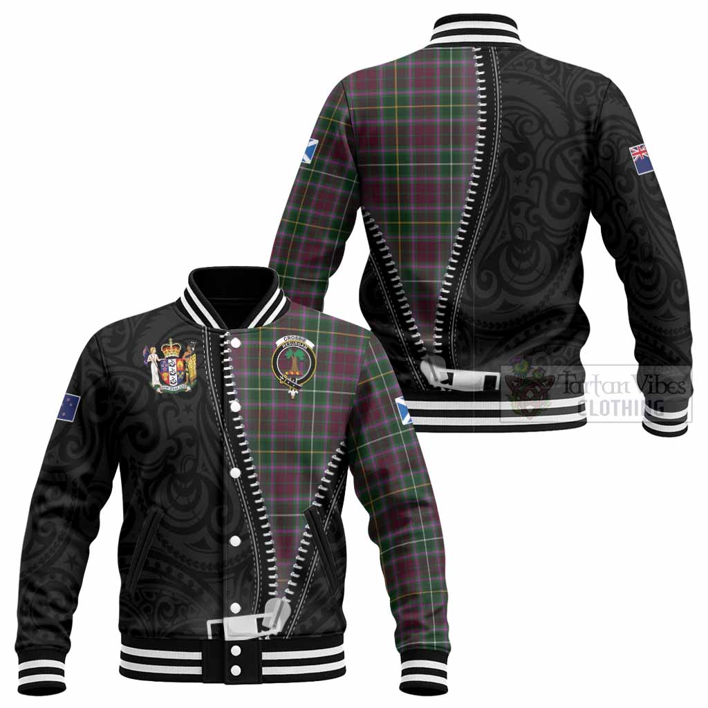 Crosbie Tartan Baseball Jacket New Zealand Pattern Unique Zipper Stylized