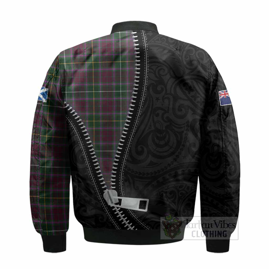 Crosbie Tartan Bomber Jacket New Zealand Pattern Unique Zipper Stylized