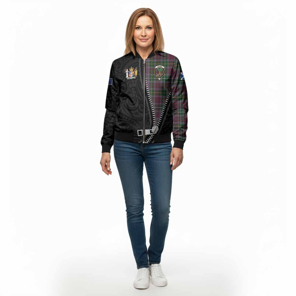 Crosbie Tartan Bomber Jacket New Zealand Pattern Unique Zipper Stylized