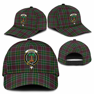 Crosbie Tartan Classic Cap with Family Crest