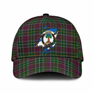 Crosbie Tartan Classic Cap with Family Crest In Me Style