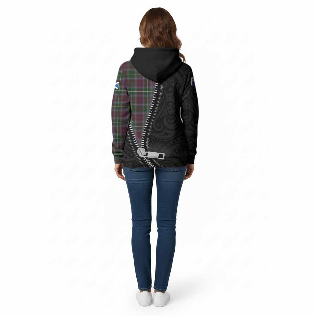 Crosbie Tartan Cotton Hoodie New Zealand Pattern Unique Zipper Stylized
