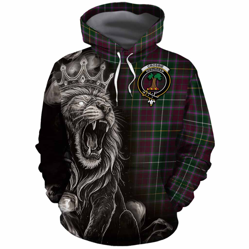Crosbie Tartan Cotton Hoodie Roaring Lion Heritage