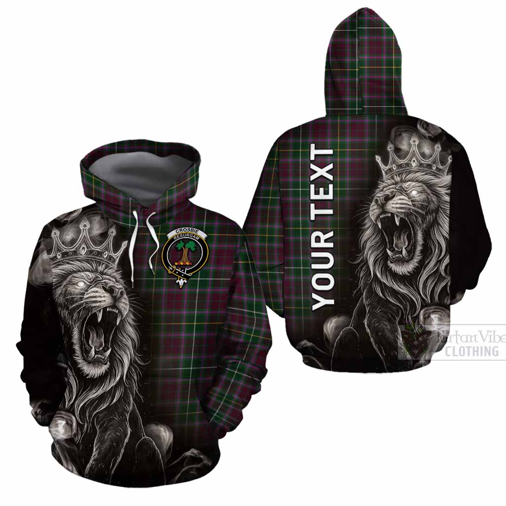 Crosbie Tartan Cotton Hoodie Roaring Lion Heritage