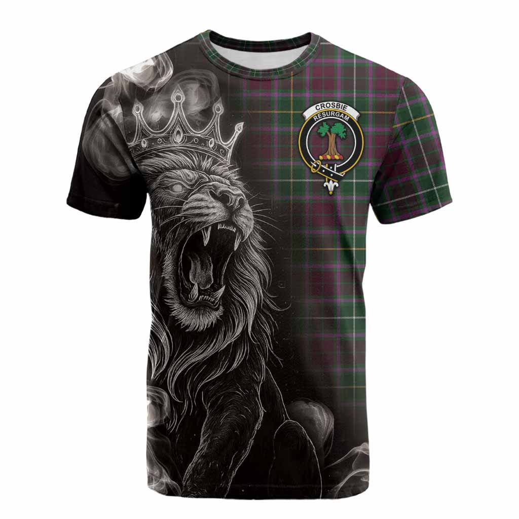 Crosbie Tartan Cotton T-shirt Roaring Lion Heritage