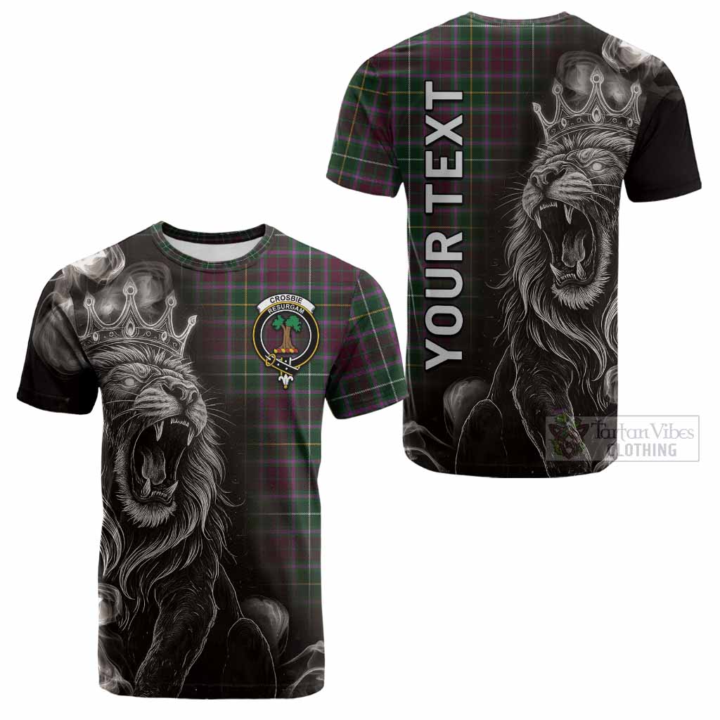 Crosbie Tartan Cotton T-shirt Roaring Lion Heritage