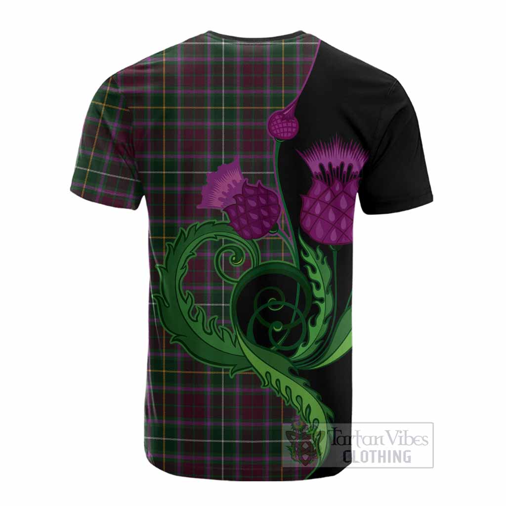 Crosbie Tartan Cotton T-shirt Traditional Scottish Thistle