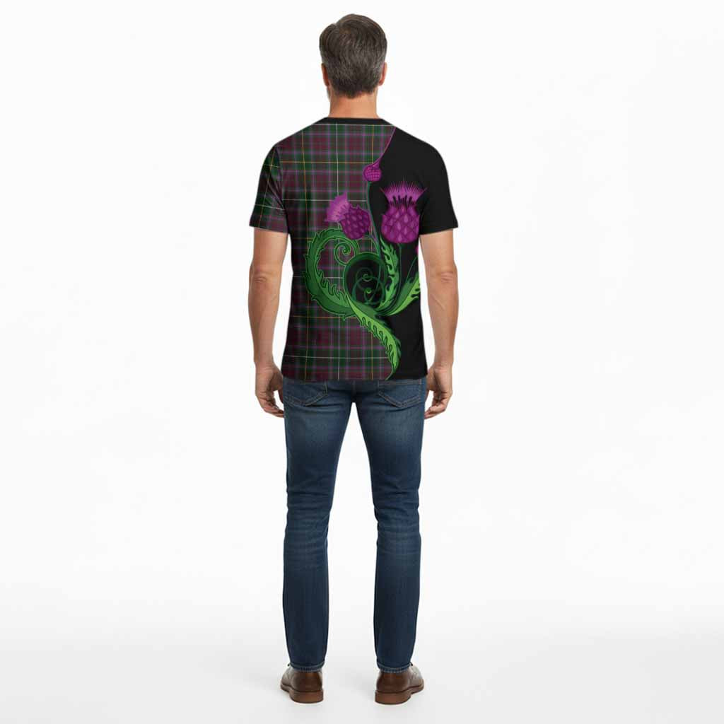 Crosbie Tartan Cotton T-shirt Traditional Scottish Thistle