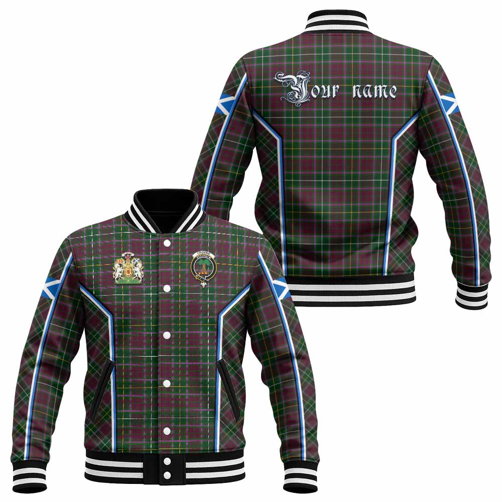 Crosbie Tartan Crest Baseball Jacket Scotland Coat of Arm Flag Style - Tartan Vibes Clothing