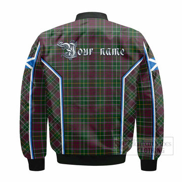 Crosbie Tartan Crest Bomber Jacket Scotland Coat of Arm Flag Style - Tartan Vibes Clothing