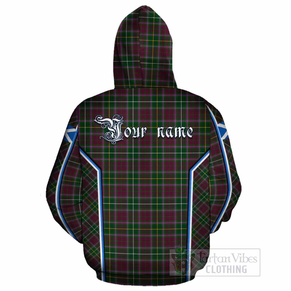 Crosbie Tartan Crest Cotton Hoodie Scotland Coat of Arm Flag Style - Tartan Vibes Clothing