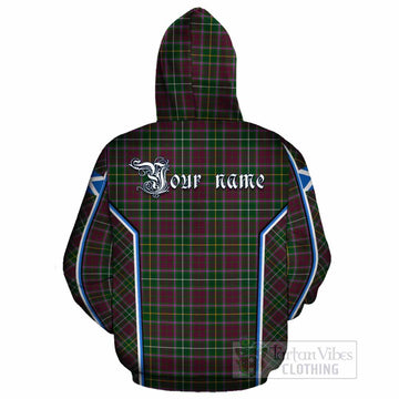 Crosbie Tartan Crest Cotton Hoodie Scotland Coat of Arm Flag Style - Tartan Vibes Clothing