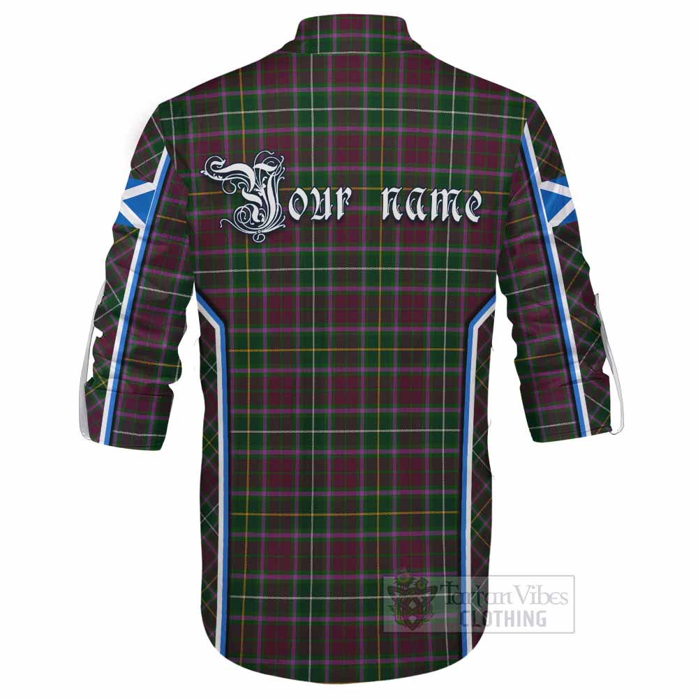 Crosbie Tartan Crest Ghillie Kilt Shirt Scotland Coat of Arm Flag Style - Tartan Vibes Clothing