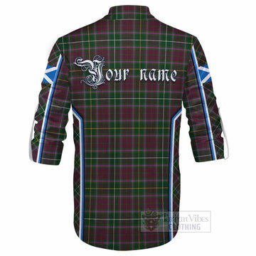 Crosbie Tartan Crest Ghillie Kilt Shirt Scotland Coat of Arm Flag Style - Tartan Vibes Clothing