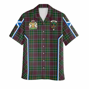 Crosbie Tartan Crest Hawaiian Shirt Scotland Coat of Arm Flag Style - Tartan Vibes Clothing
