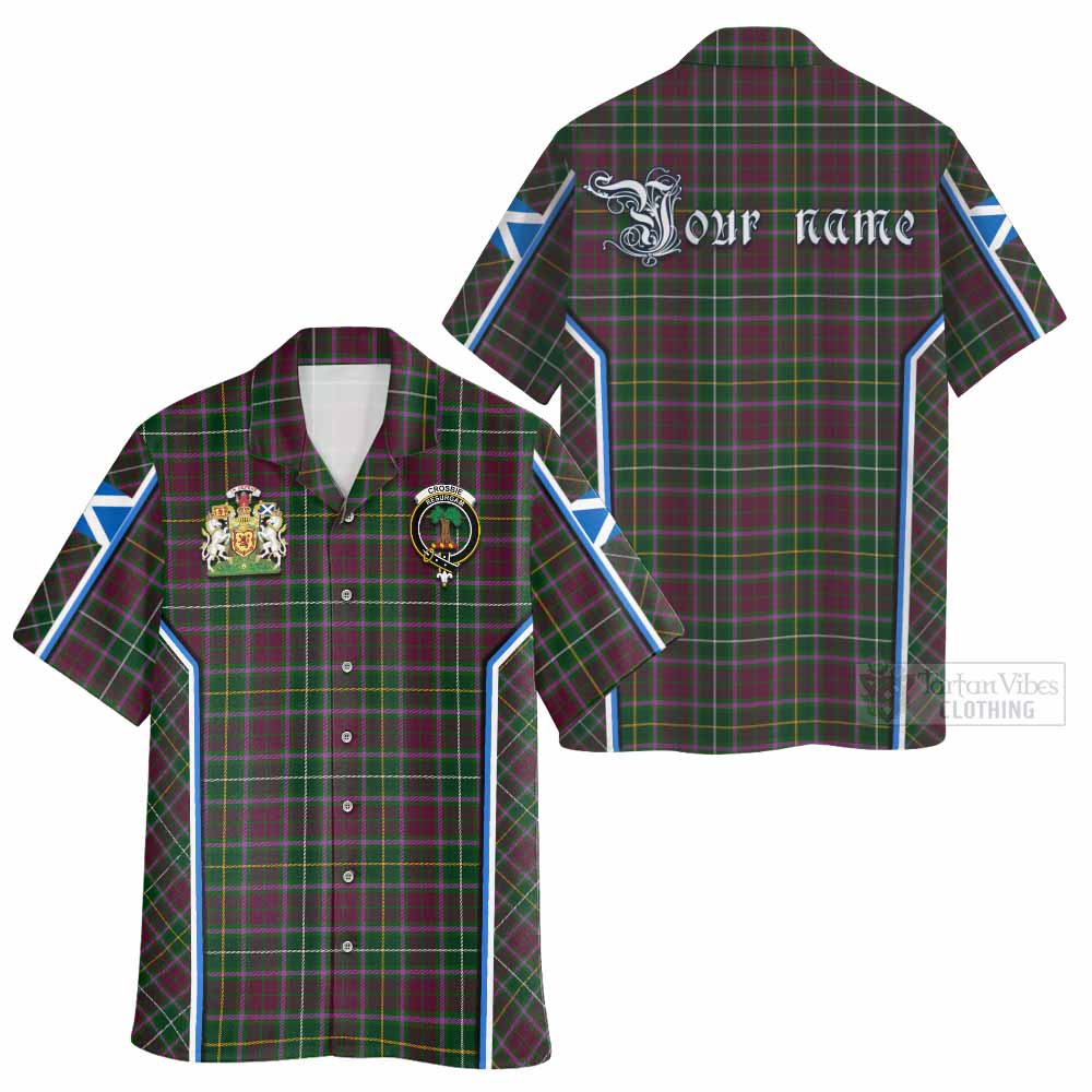 Crosbie Tartan Crest Hawaiian Shirt Scotland Coat of Arm Flag Style - Tartan Vibes Clothing