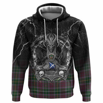 Crosbie Tartan Crest Hoodie Celtic Odin's Raven Legacy