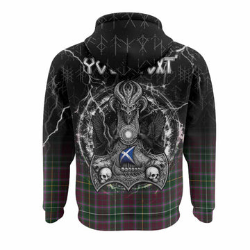 Crosbie Tartan Crest Hoodie Celtic Odin's Raven Legacy