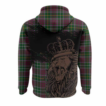 Crosbie Tartan Crest Hoodie Crowned Lion Heritage Style