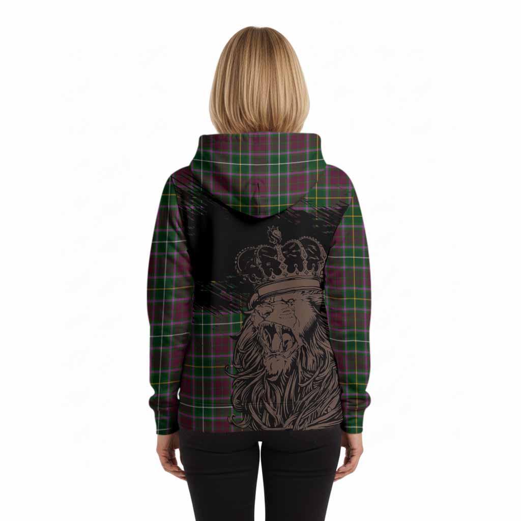 Crosbie Tartan Crest Hoodie Crowned Lion Heritage Style