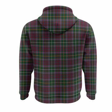Crosbie Tartan Crest Hoodie Ferocious Lion Style