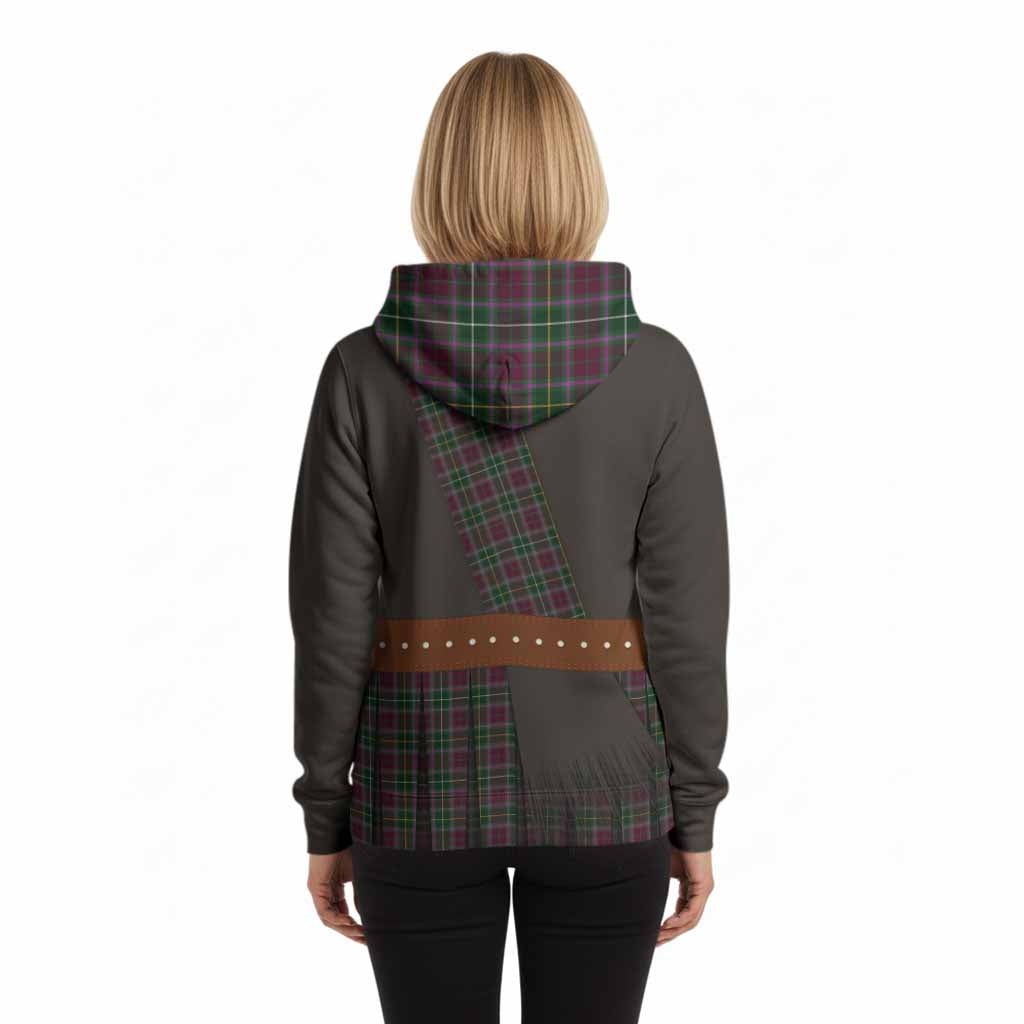 Crosbie Tartan Crest Hoodie Kilt Costume Style