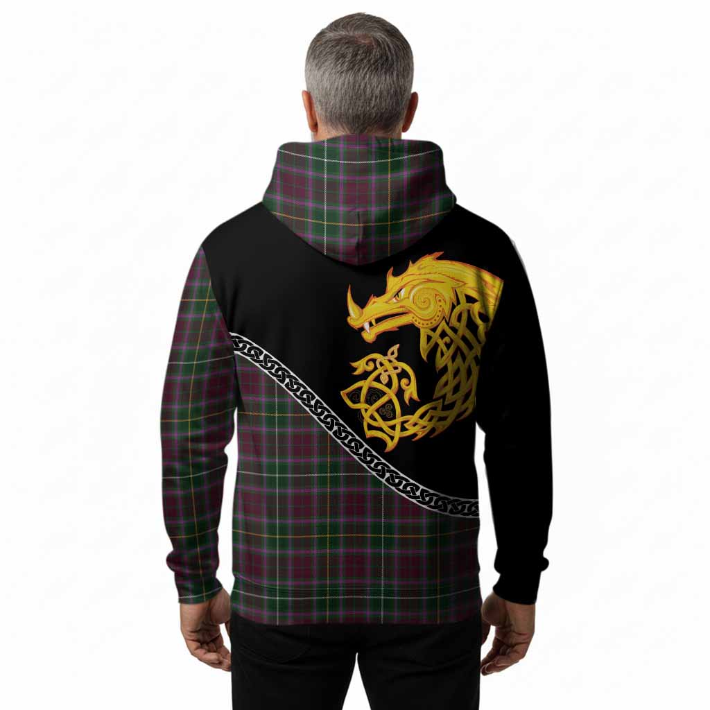 Crosbie Tartan Crest Hoodie Legendary Dragon Knot Half Style
