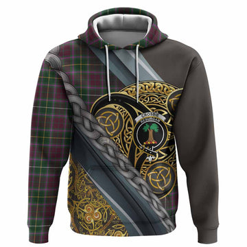 Crosbie Tartan Crest Hoodie Scottish Triskele Celtic