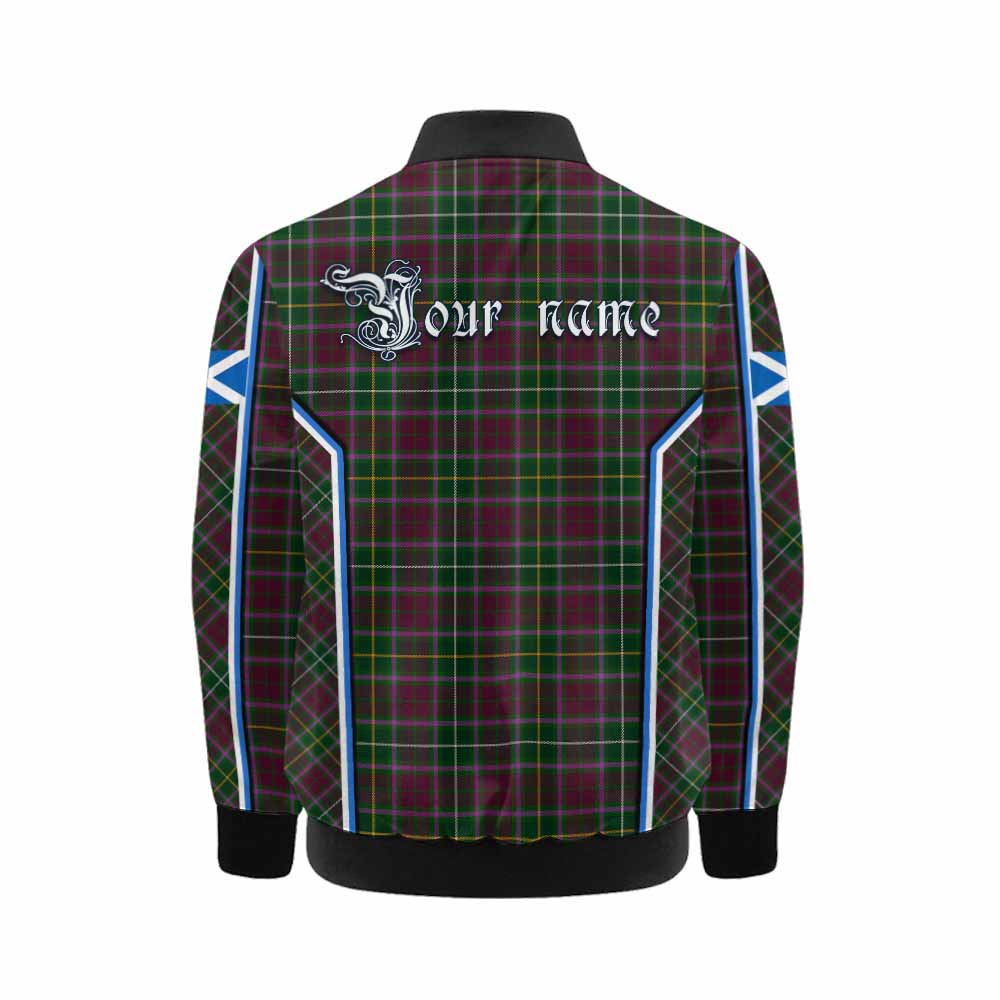 Crosbie Tartan Crest Kid Bomber Jacket Scotland Coat of Arm Flag Style - Tartan Vibes Clothing
