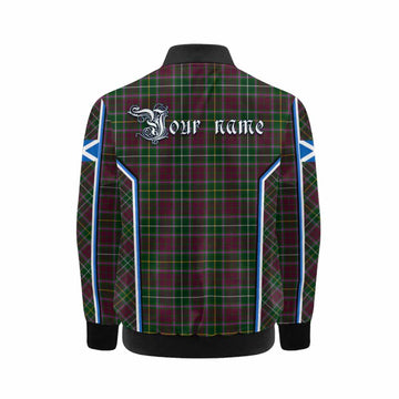 Crosbie Tartan Crest Kid Bomber Jacket Scotland Coat of Arm Flag Style - Tartan Vibes Clothing