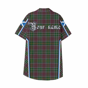 Crosbie Tartan Crest Kid Hawaiian Shirt Scotland Coat of Arm Flag Style - Tartan Vibes Clothing