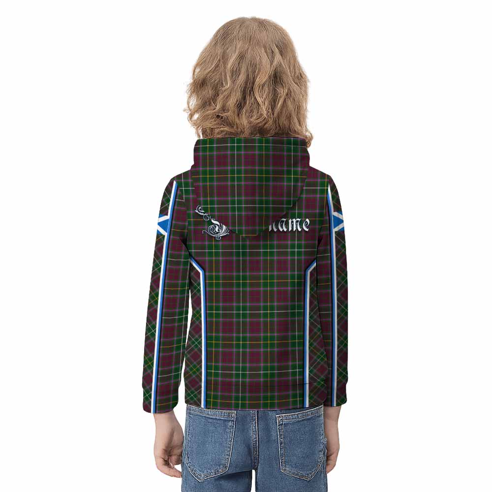 Crosbie Tartan Crest Kid Hoodie Scotland Coat of Arm Flag Style - Tartan Vibes Clothing