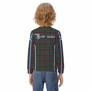 Crosbie Tartan Crest Kid Knitted Sweatshirt Scotland Coat of Arm Flag Style - Tartan Vibes Clothing