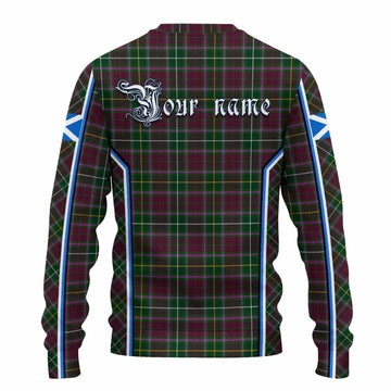 Crosbie Tartan Crest Knitted Sweater Scotland Coat of Arm Flag Style - Tartan Vibes Clothing