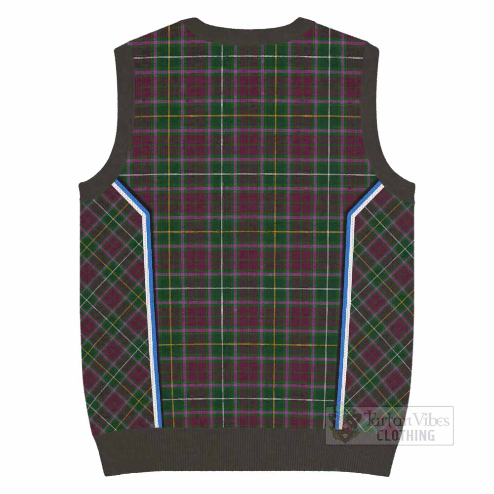 Crosbie Tartan Crest Knitted V-Neck Vest Scotland Coat of Arm Flag Style - Tartan Vibes Clothing