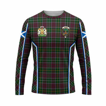 Crosbie Tartan Crest Long Sleeve T-Shirt Scotland Coat of Arm Flag Style - Tartan Vibes Clothing