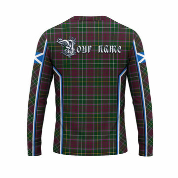 Crosbie Tartan Crest Long Sleeve T-Shirt Scotland Coat of Arm Flag Style - Tartan Vibes Clothing