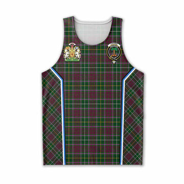 Crosbie Tartan Crest Men Tank Top Scotland Coat of Arm Flag Style - Tartan Vibes Clothing