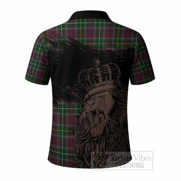 Crosbie Tartan Crest Polo Shirt Crowned Lion Heritage Style