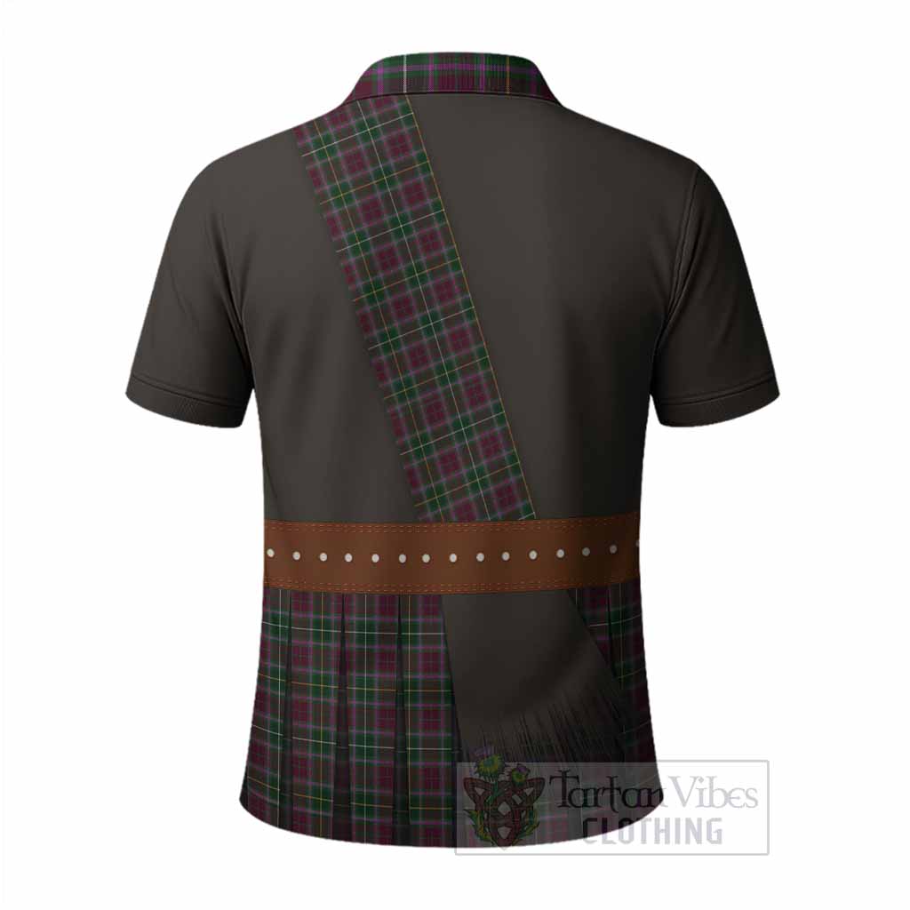 Crosbie Tartan Crest Polo Shirt Kilt Costume Style