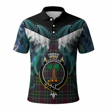 Crosbie Tartan Crest Polo Shirt New Zealand Maori Korowai Cloak