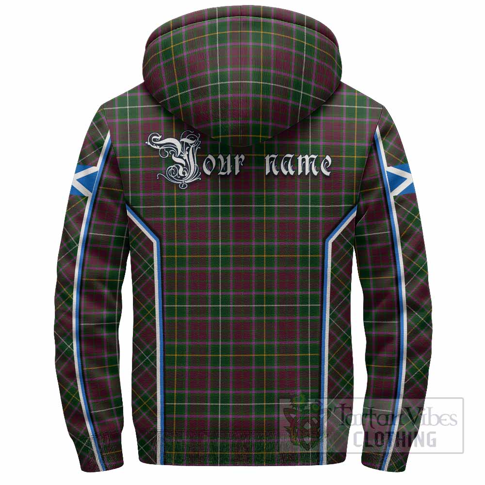 Crosbie Tartan Crest Sherpa Hoodie Scotland Coat of Arm Flag Style - Tartan Vibes Clothing